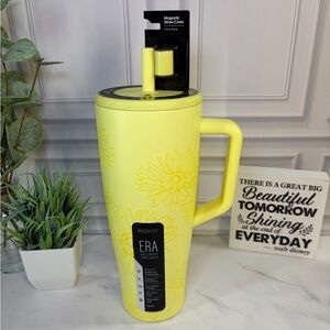 Brumate Citrus Daisy Era 40oz + Single Matching Straw Cover BNWT